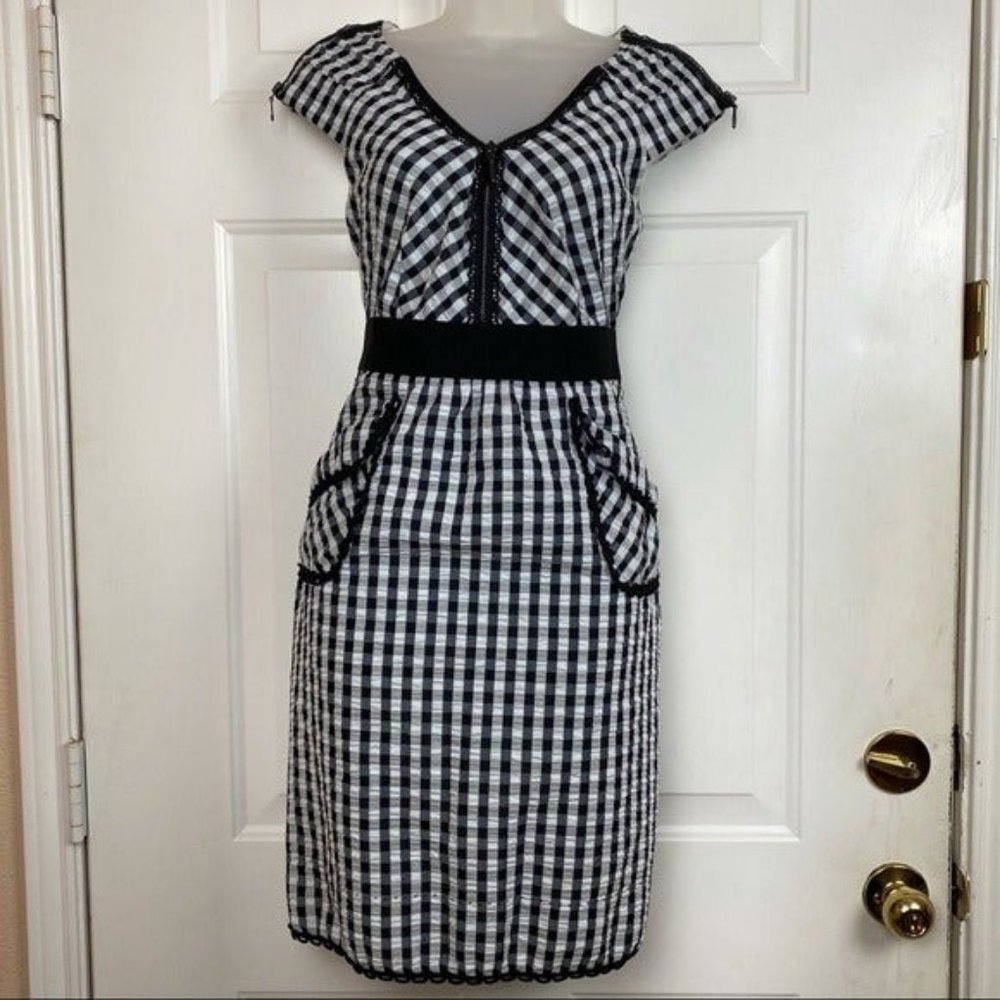 Phoebe Couture gingham zipper pin up dre
